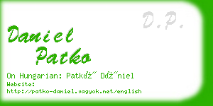 daniel patko business card